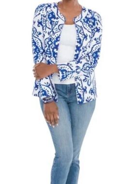 Chicos Sanibel Shore Linen Jacket